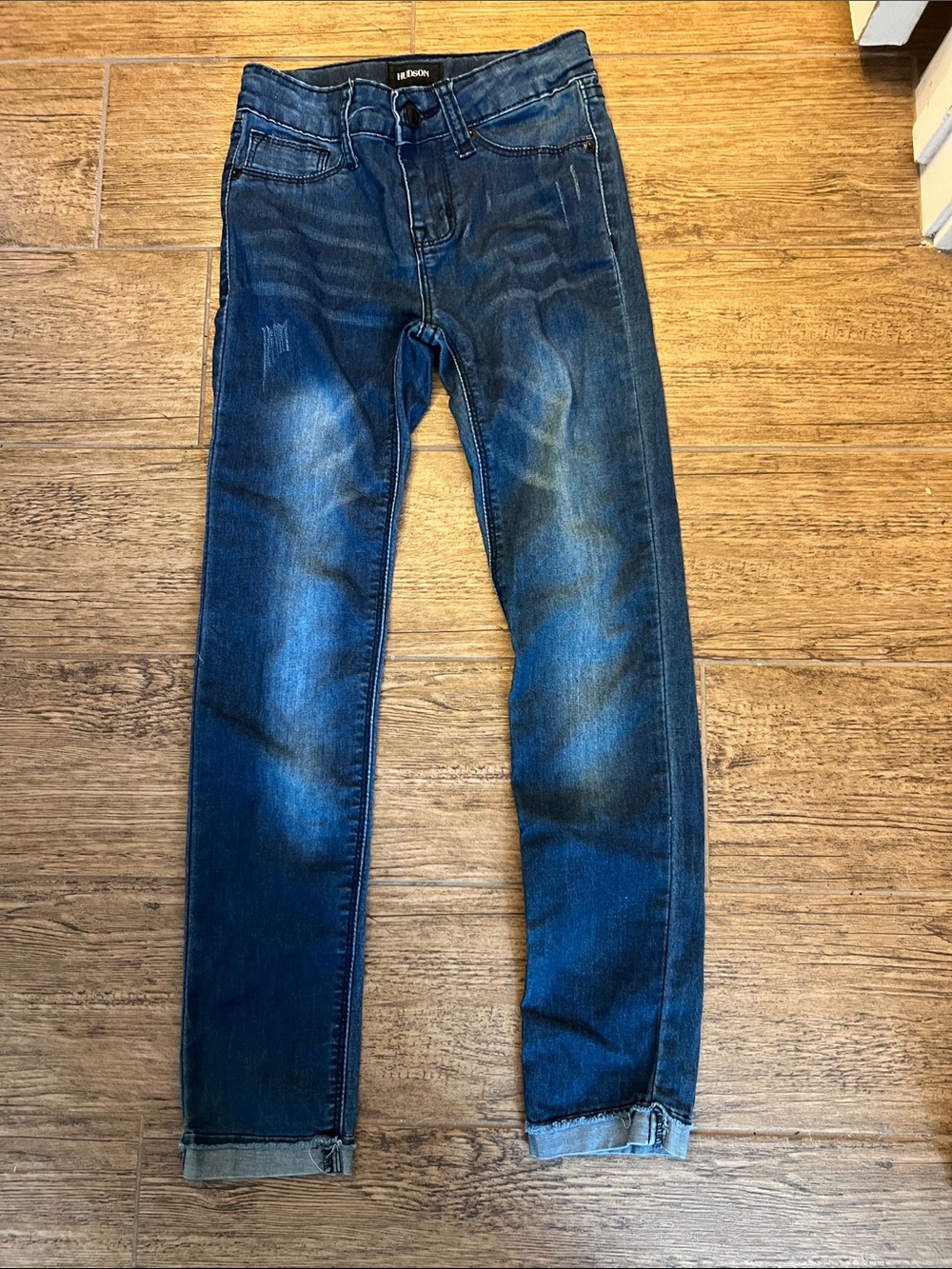 Hudson Jeans Kids Dark Blue Stretch Skinny Jeans
